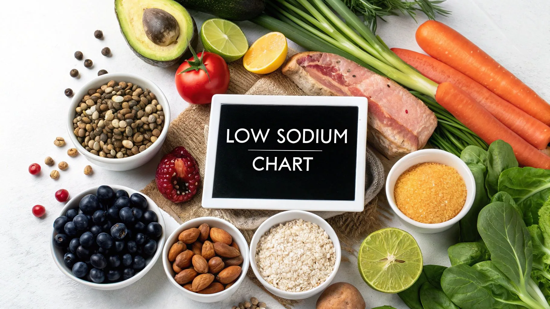 Low Sodium Foods Chart for a Healthier Diet