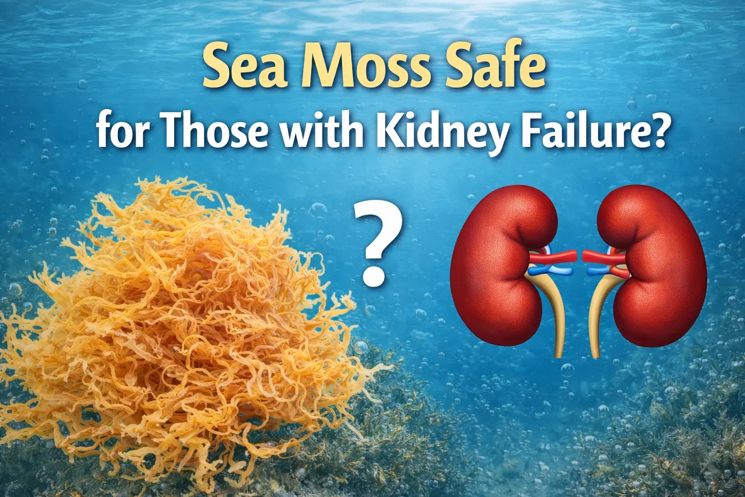 is sea moss good for kidney failure patients