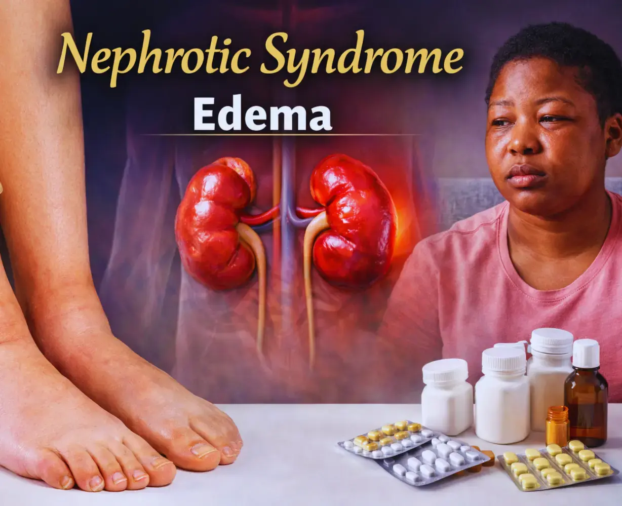 Nephrotic syndrome edema