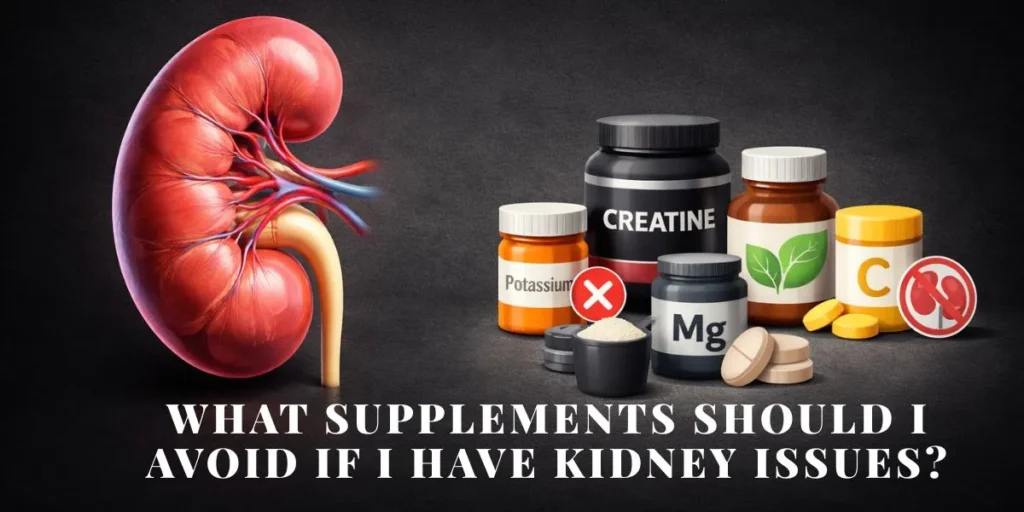 Supplements to avoid with kidney disease including vitamins, minerals, and herbal products